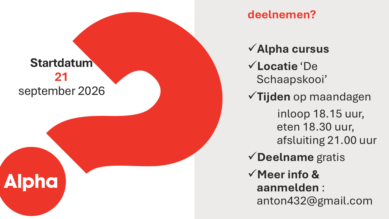 Alpha cursus 2026